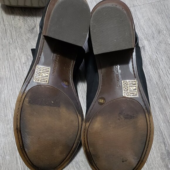 Lucky Brand * Black Leather Open Toe Booties * 9.5 - Picture 12 of 14